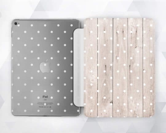 Polka dot iPad 9.7 slim case and smart cover