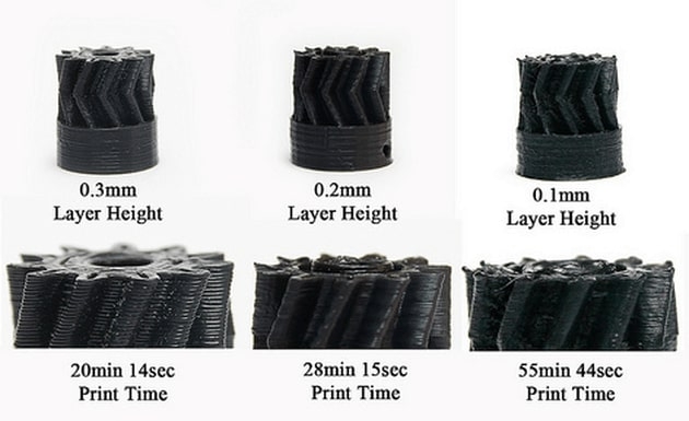 What is the layer height in the 3D printing software - FLASHFORGE