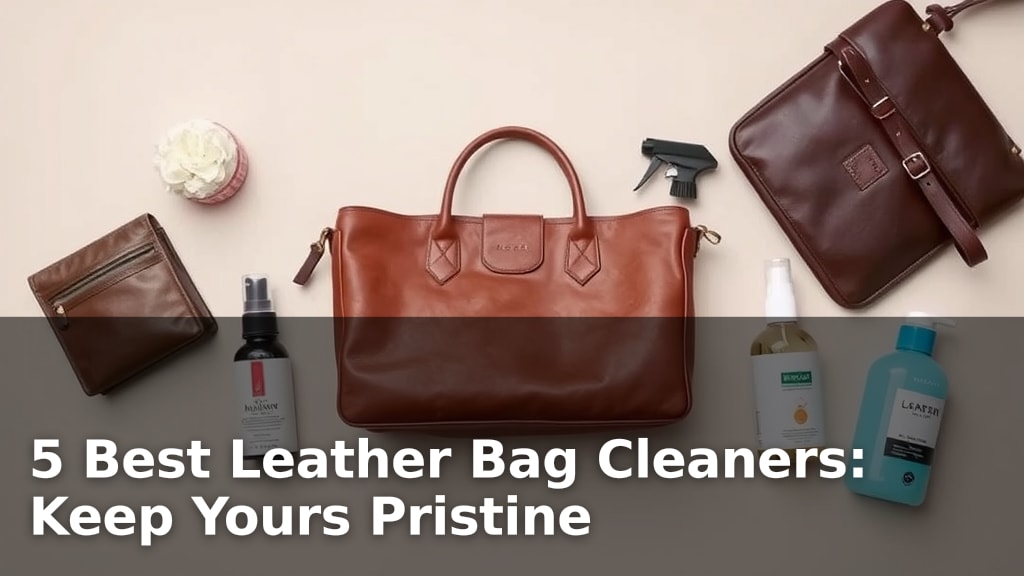 5 Best Leather Bag Cleaners: Keep Yours Pristine