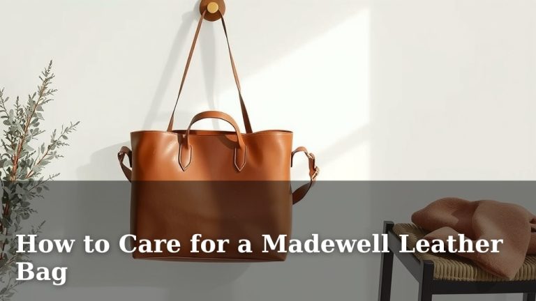 How to Care for a Madewell Leather Bag