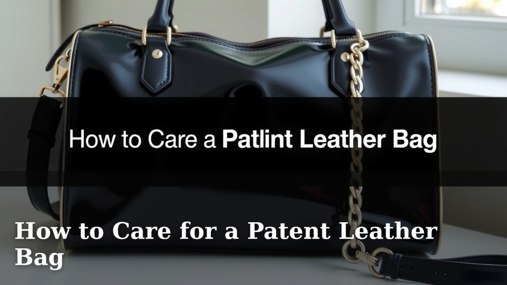How to Care for a Patent Leather Bag