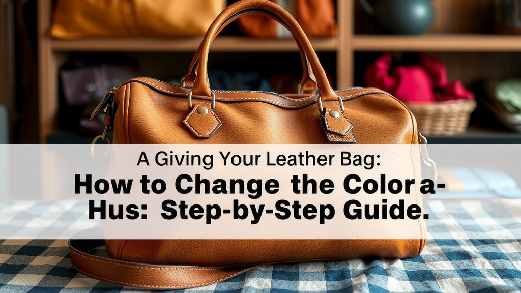 Giving Your Leather Bag a New Hue: A Step-by-Step Guide