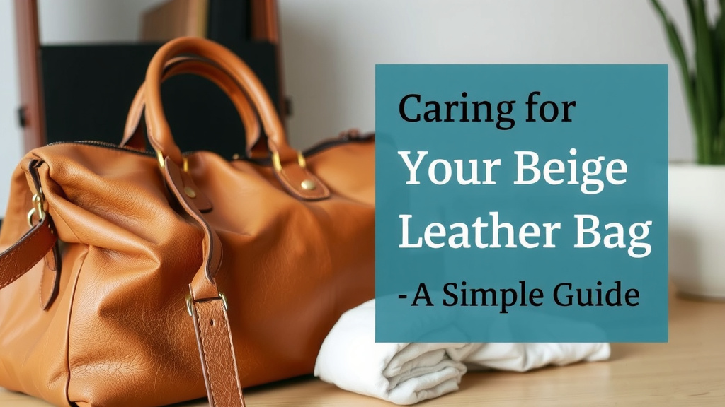 Caring for Your Beige Leather Bag: A Simple Guide