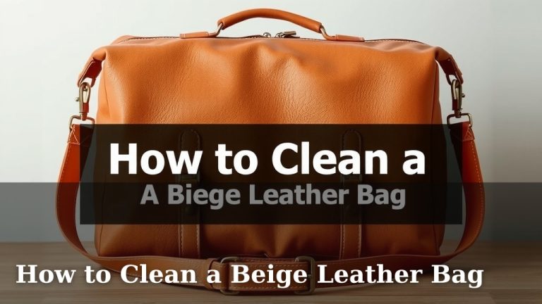 How to Clean a Beige Leather Bag