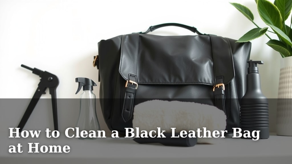 How to Clean a Black Leather Bag at Home