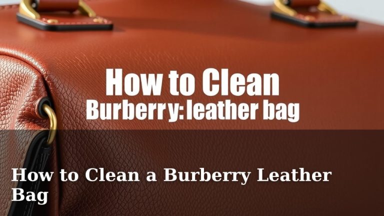 How to Clean a Burberry Leather Bag