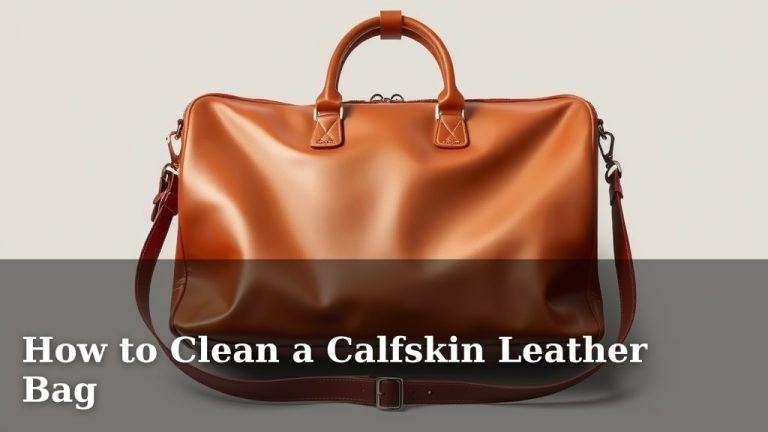 How to Clean a Calfskin Leather Bag