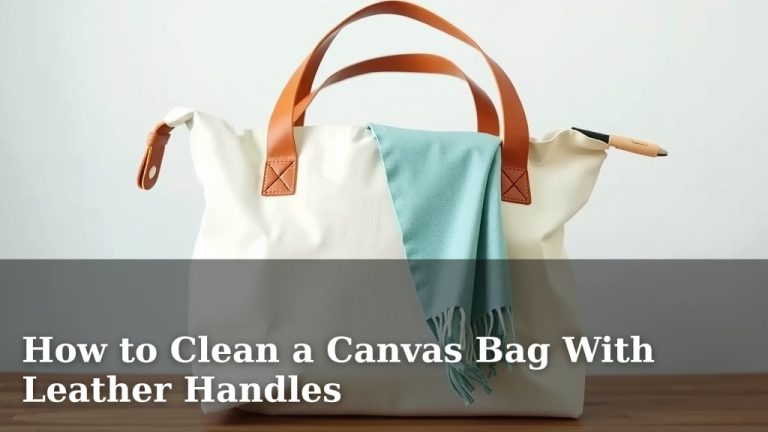 How to Clean a Canvas Bag With Leather Handles