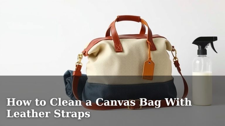 How to Clean a Canvas Bag With Leather Straps