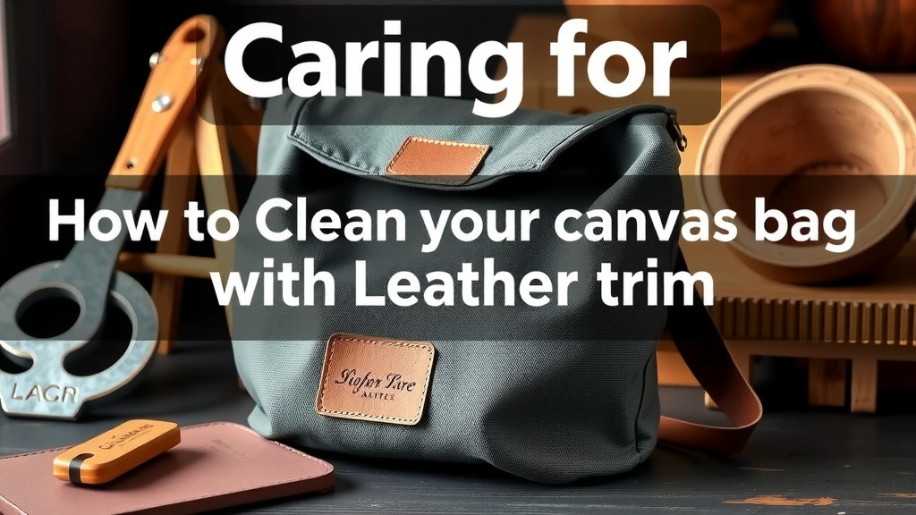 Caring for Your Canvas Bag With Leather Accents