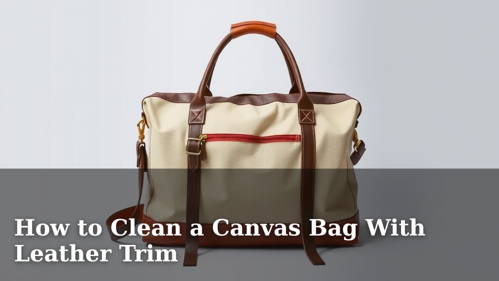 How to Clean a Canvas Bag With Leather Trim