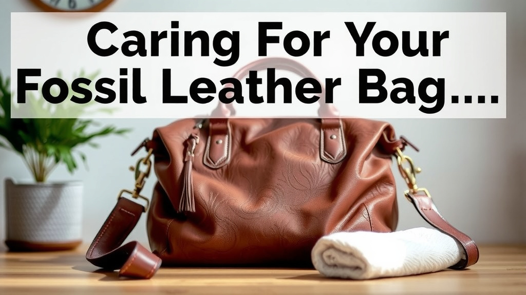 Caring for Your Fossil Leather Bag: A Gentle Cleaning Guide