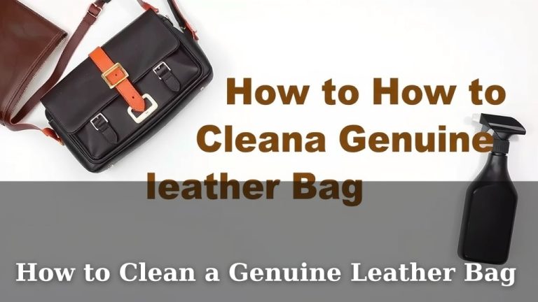 How to Clean a Genuine Leather Bag