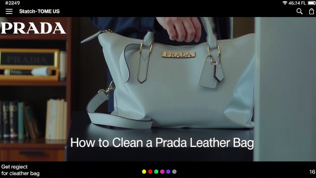 Caring for Your Prada Leather Bag: A Gentle Cleaning Guide