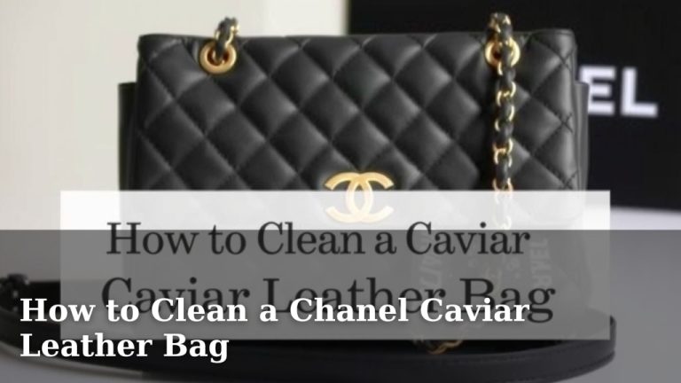 How to Clean a Chanel Caviar Leather Bag
