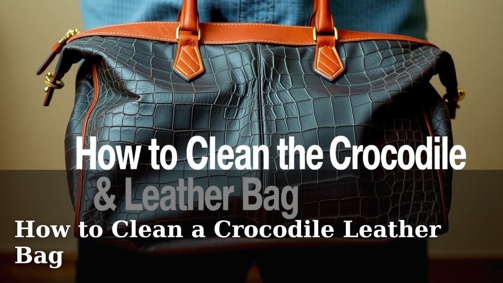 How to Clean a Crocodile Leather Bag