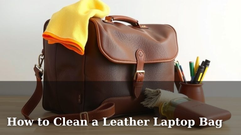 How to Clean a Leather Laptop Bag