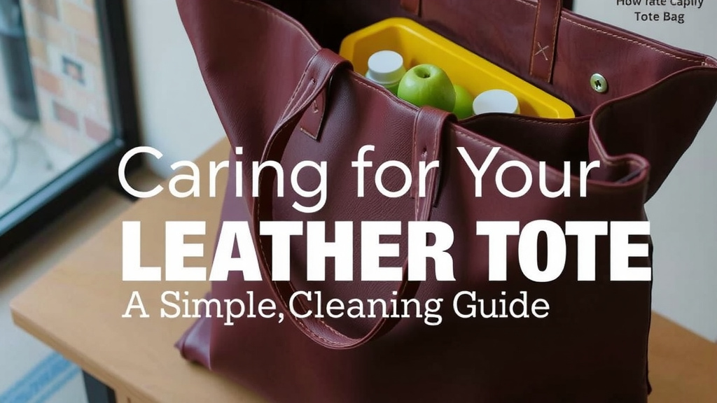 Caring for Your Leather Tote: A Simple Cleaning Guide