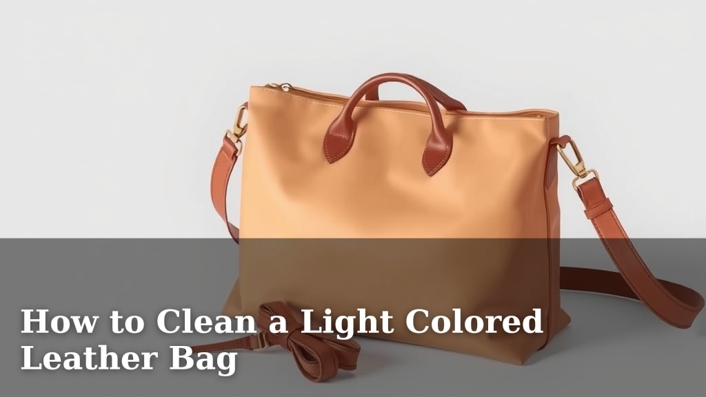 How to Clean a Light Colored Leather Bag
