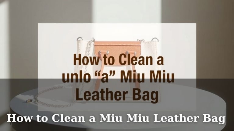 How to Clean a Miu Miu Leather Bag