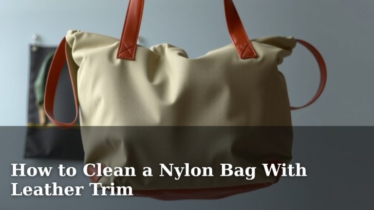 How to Clean a Nylon Bag With Leather Trim