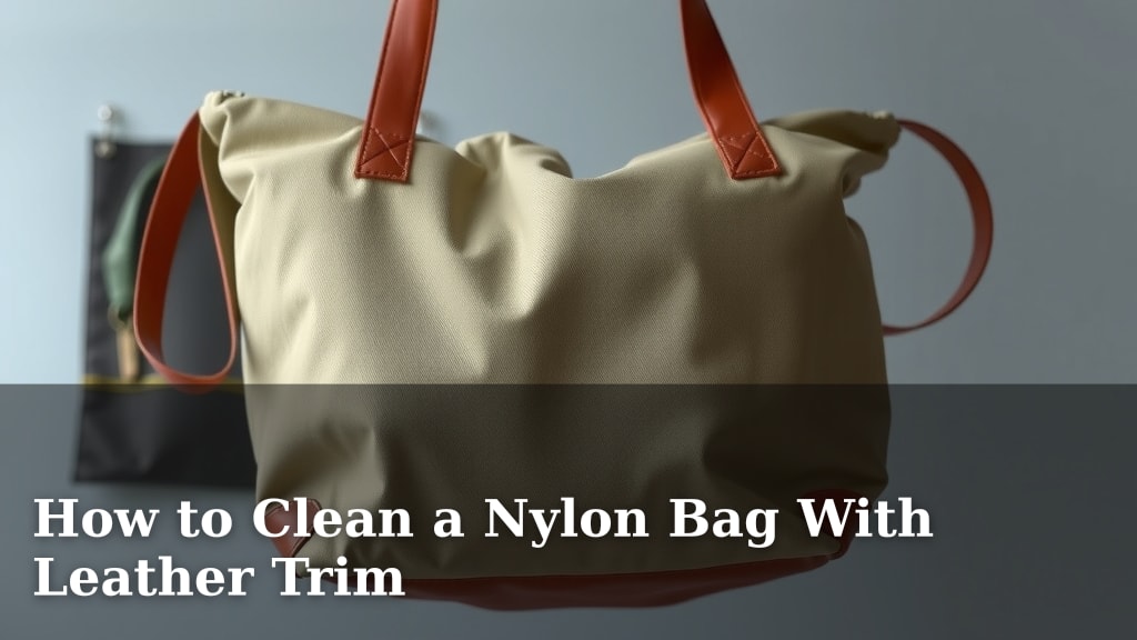 How to Clean a Nylon Bag With Leather Trim