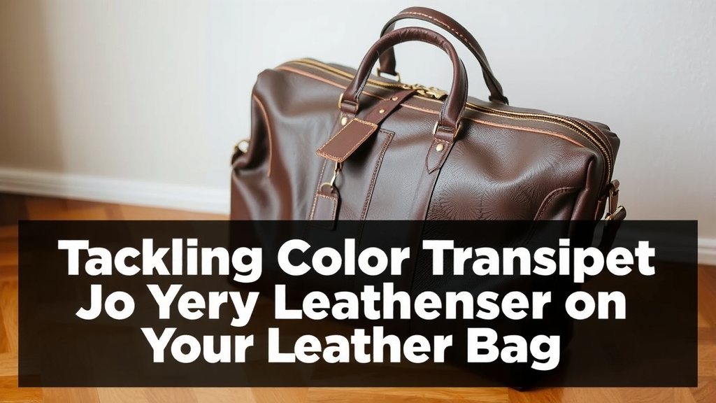 Tackling Color Transfer Stains on Your Leather Bag
