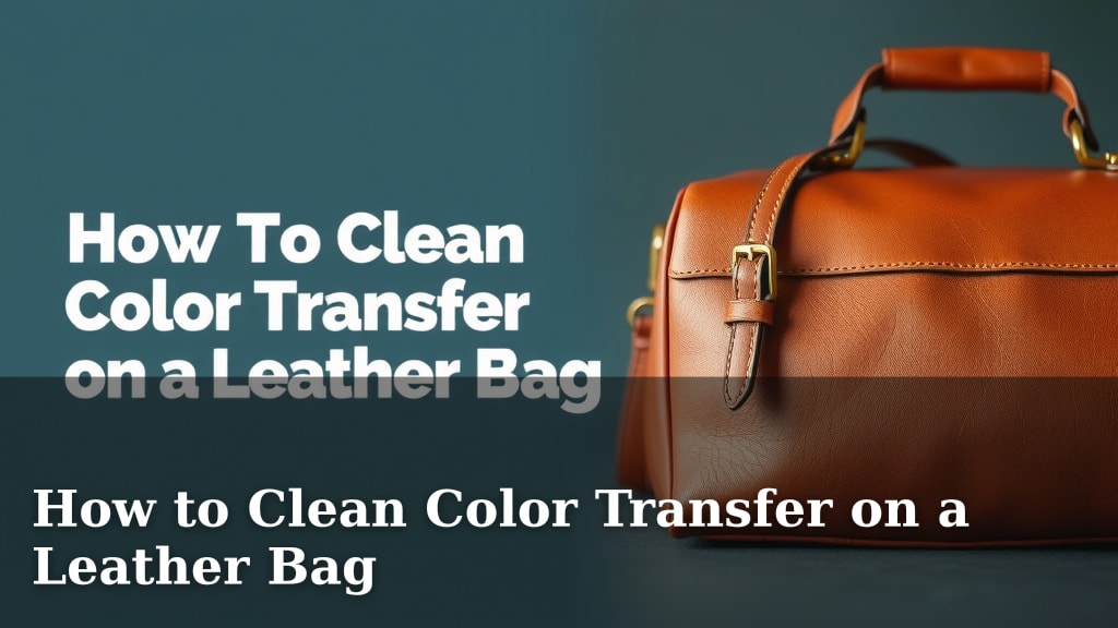 How to Clean Color Transfer on a Leather Bag