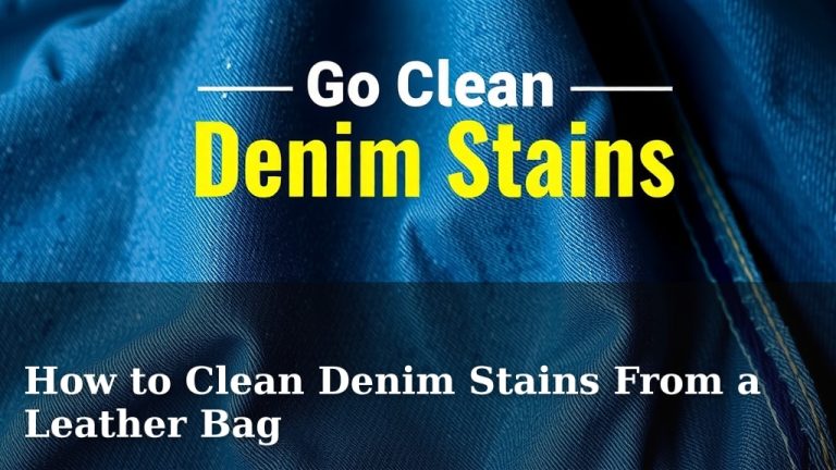 How to Clean Denim Stains From a Leather Bag