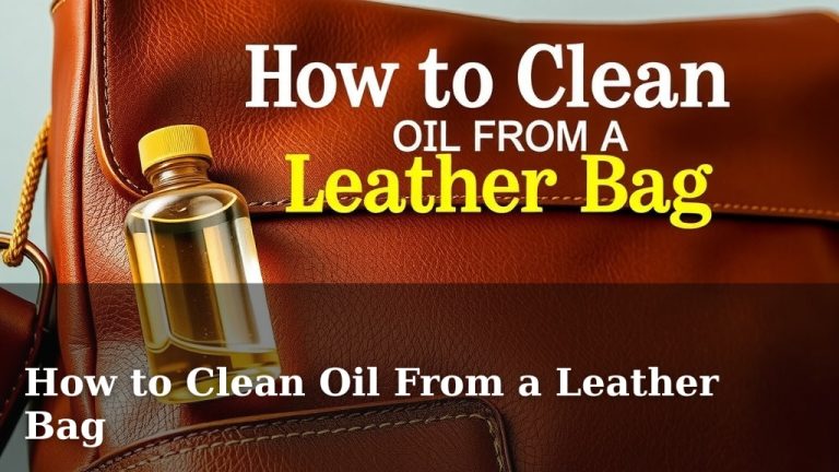 How to Clean Oil From a Leather Bag