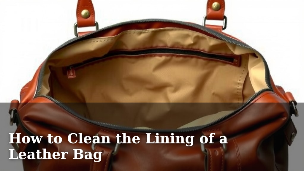 How to Clean the Lining of a Leather Bag