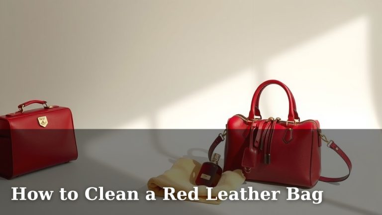 How to Clean a Red Leather Bag
