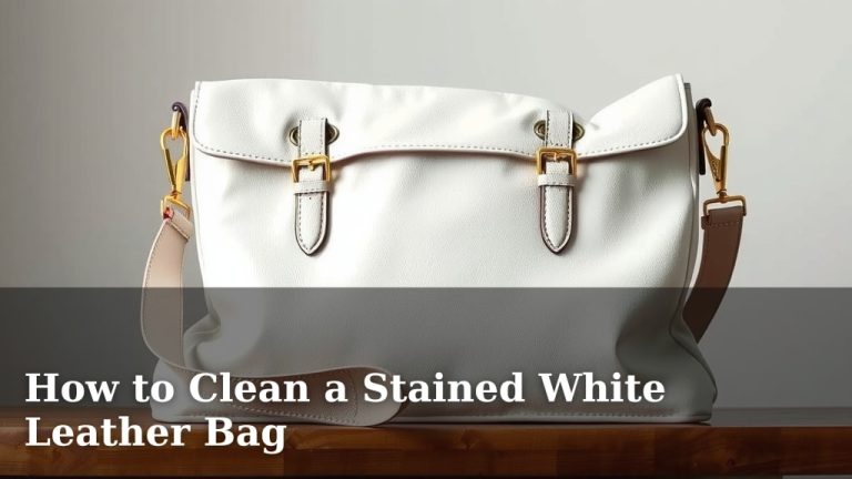 How to Clean a Stained White Leather Bag
