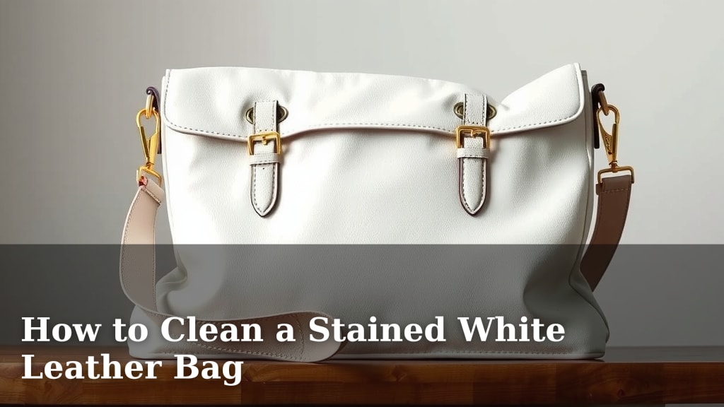 How to Clean a Stained White Leather Bag