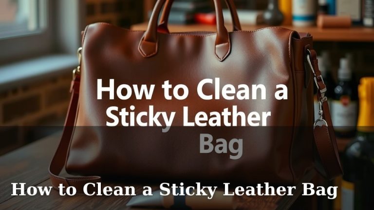 How to Clean a Sticky Leather Bag
