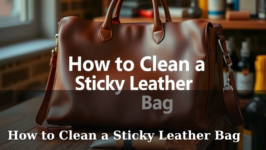 How to Clean a Sticky Leather Bag