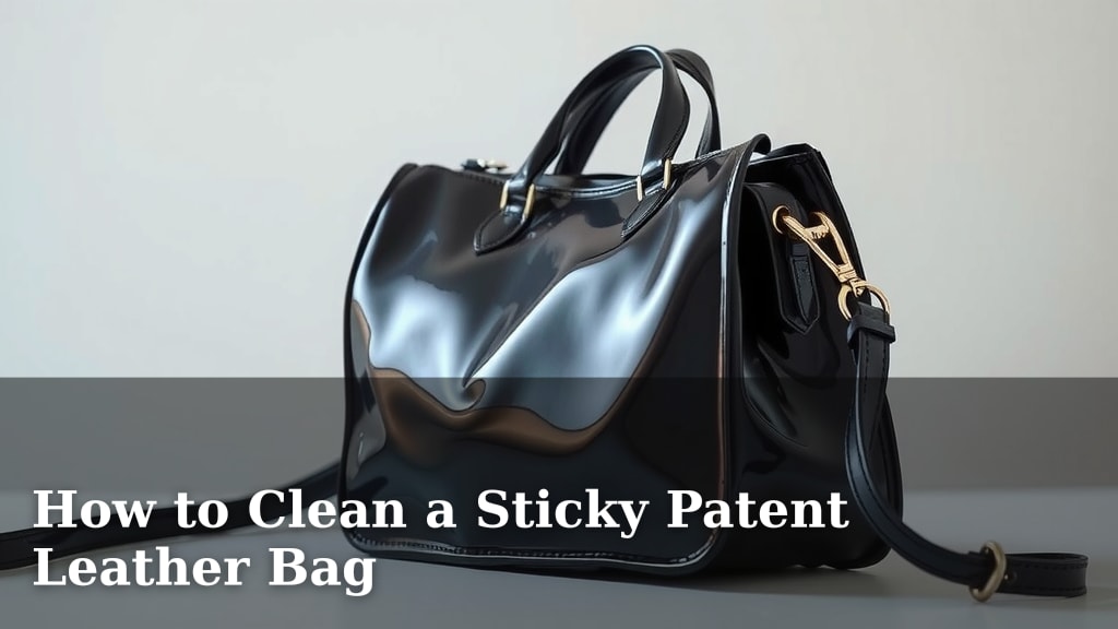How to Clean a Sticky Patent Leather Bag