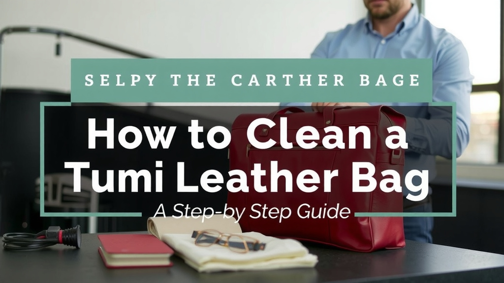 Caring for Your Tumi Leather Bag: A Step-by-Step Guide