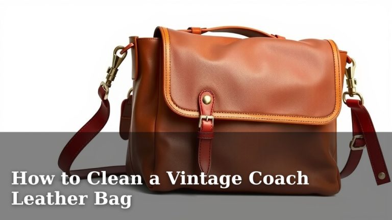 How to Clean a Vintage Coach Leather Bag