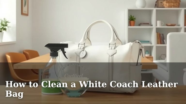How to Clean a White Coach Leather Bag