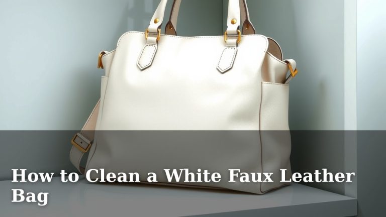 How to Clean a White Faux Leather Bag