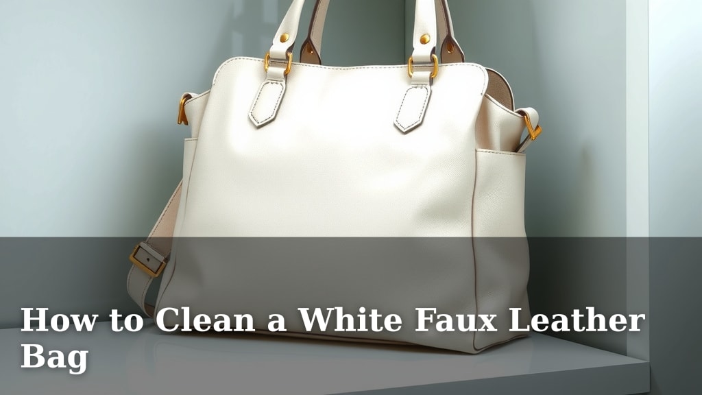 How to Clean a White Faux Leather Bag