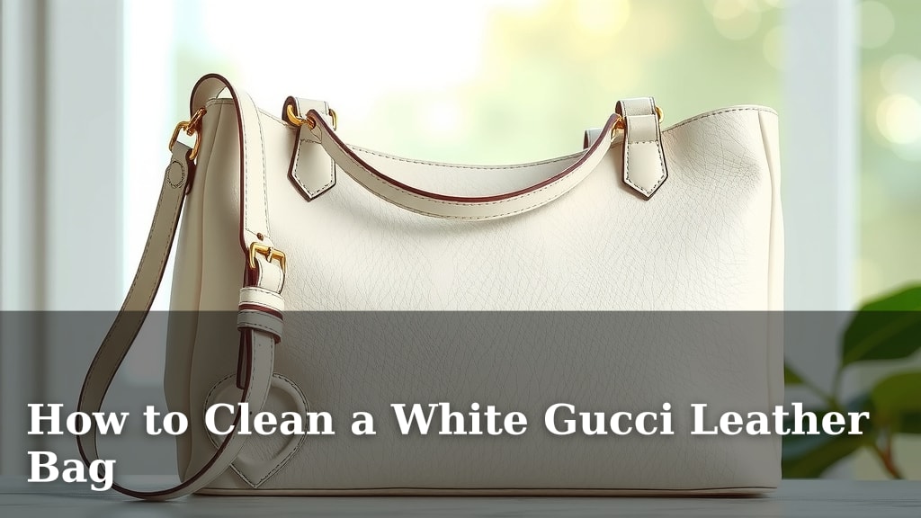 How to Clean a White Gucci Leather Bag