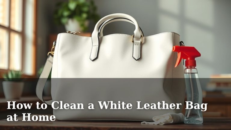 How to Clean a White Leather Bag at Home