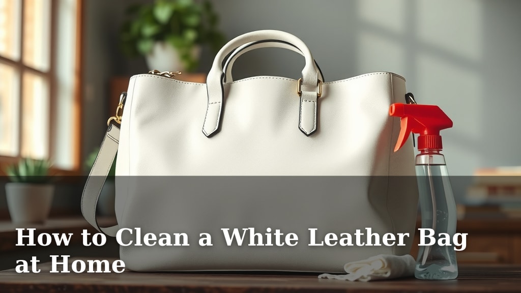 How to Clean a White Leather Bag at Home