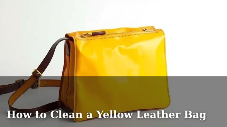 How to Clean a Yellow Leather Bag
