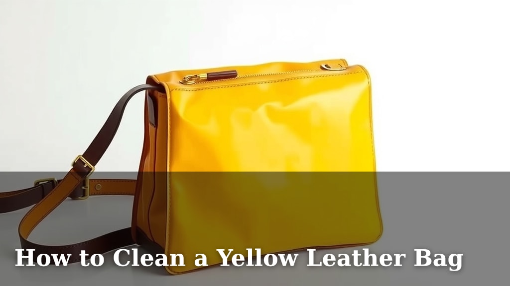 How to Clean a Yellow Leather Bag