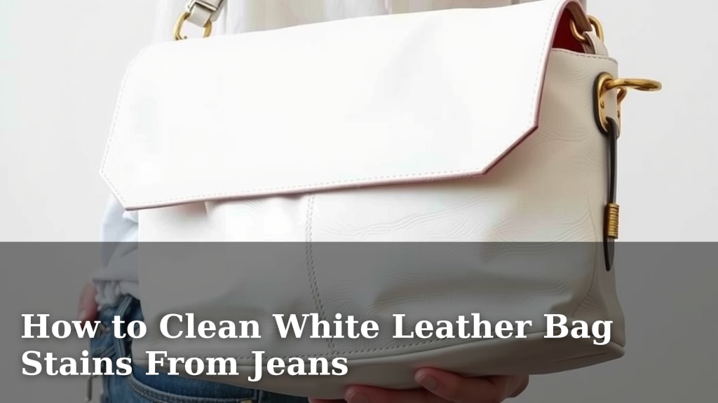 How to Clean White Leather Bag Stains From Jeans