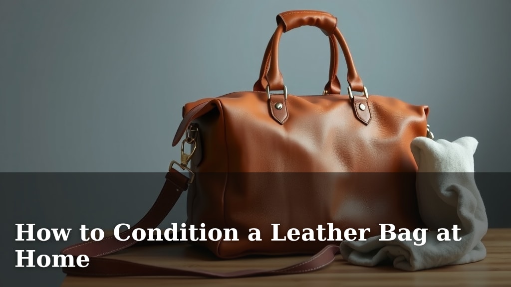 How to Condition a Leather Bag at Home