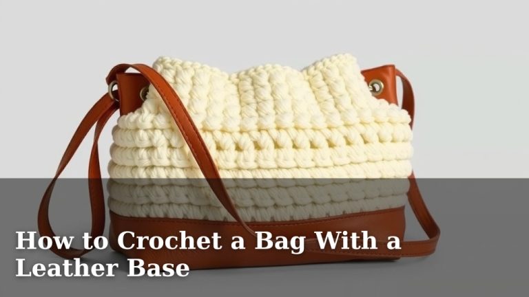 How to Crochet a Bag With a Leather Base